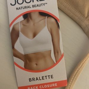 Jockey bralette back closure, nude, small, microfiber stretch bra